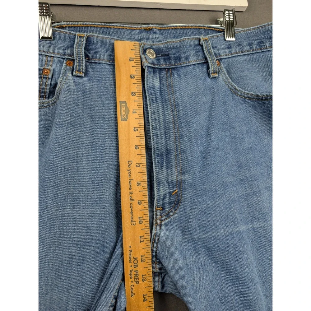 Levi's 550 Relaxed Fit Tapered Leg Blue Denim Jeans 42x30 Medium Wash Mens Pants